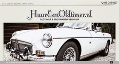 Desktop Screenshot of huureenoldtimer.nl